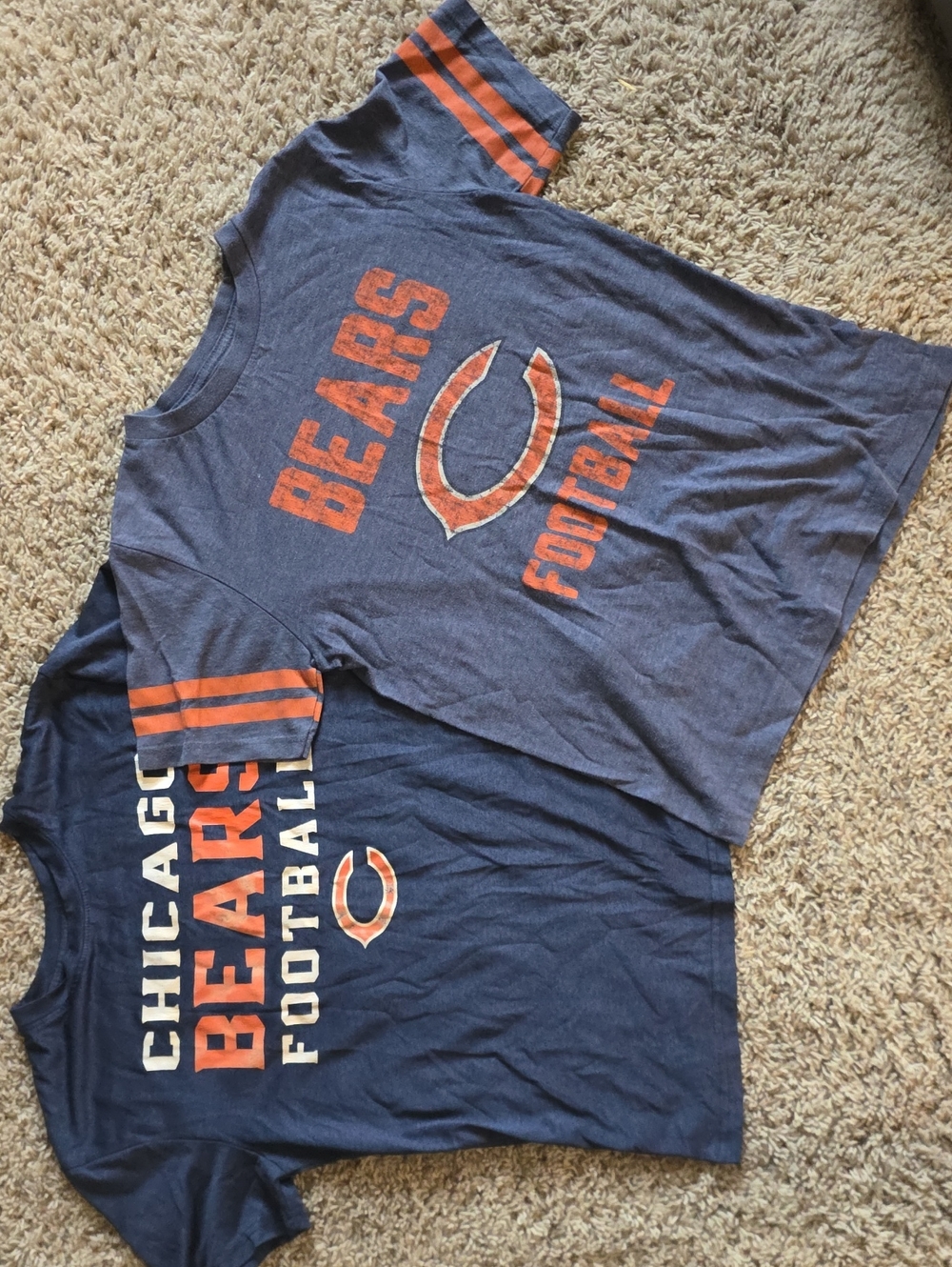 NFL Kids Navy and Orange Chicago Bears Graphic Tee